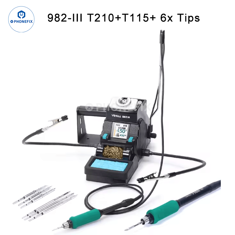 YIHUA 982-III C210 C115 Soldering Iron Station Two-hand Clamp