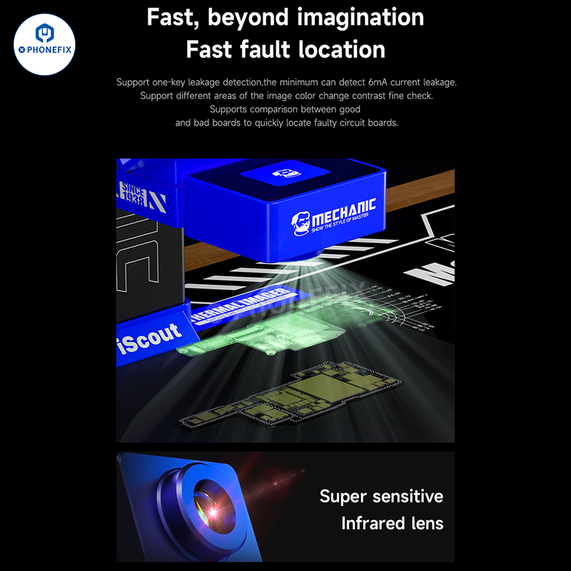 MECHANIC iScout Thermal Imaging Camera Motherboard Fault Analyzer