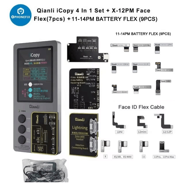 QianLi iCopy Plus 2.2 Phone Programmer with battery Light Sensor Board