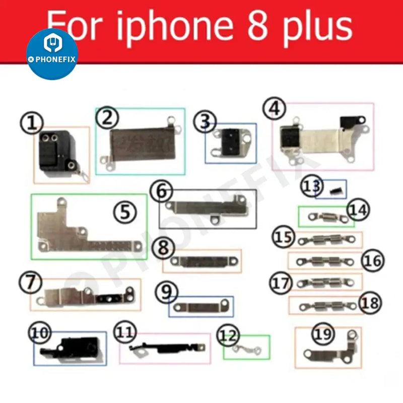 Inside Small Metal Parts Bracket Shield Plate Kit For iPhone