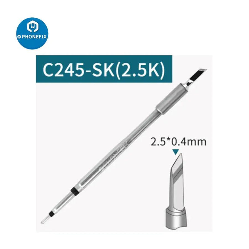 Soldering Iron Tip, C245 Solder Bits Compact Long Service Life