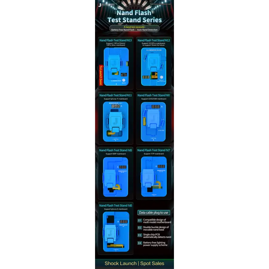 JC N13 Nand Restore Test Fixture For iPhone 13 Pro MAX MINI