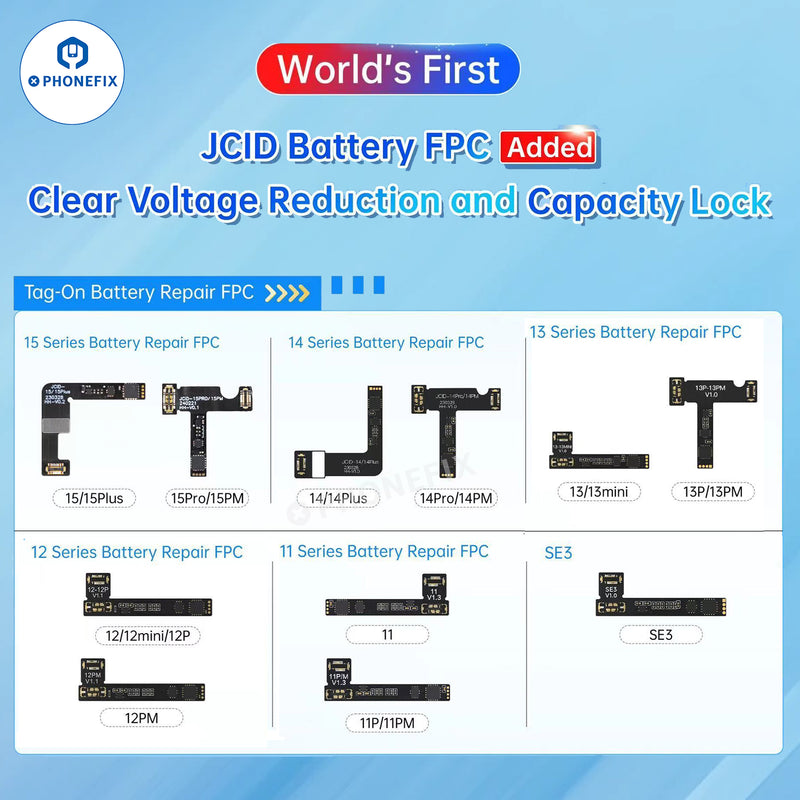 JC V1S Battery Flex Cable For iPhone 11-15 Pro Max Battery Health Repair