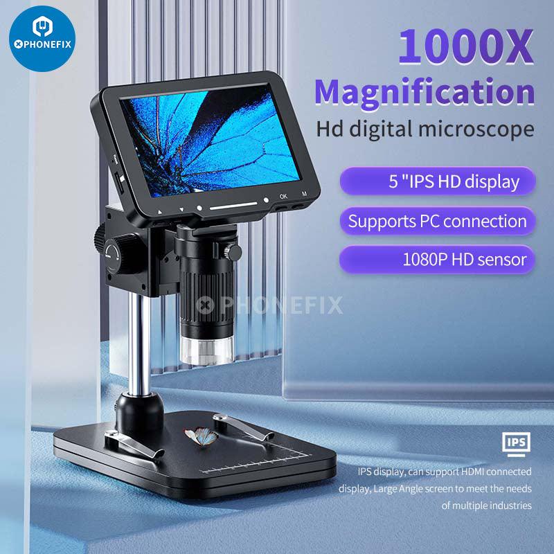 LP050 4.3Inch 1000X Digital Microscope 20MP Camera Video Recorder - CHINA PHONEFIX