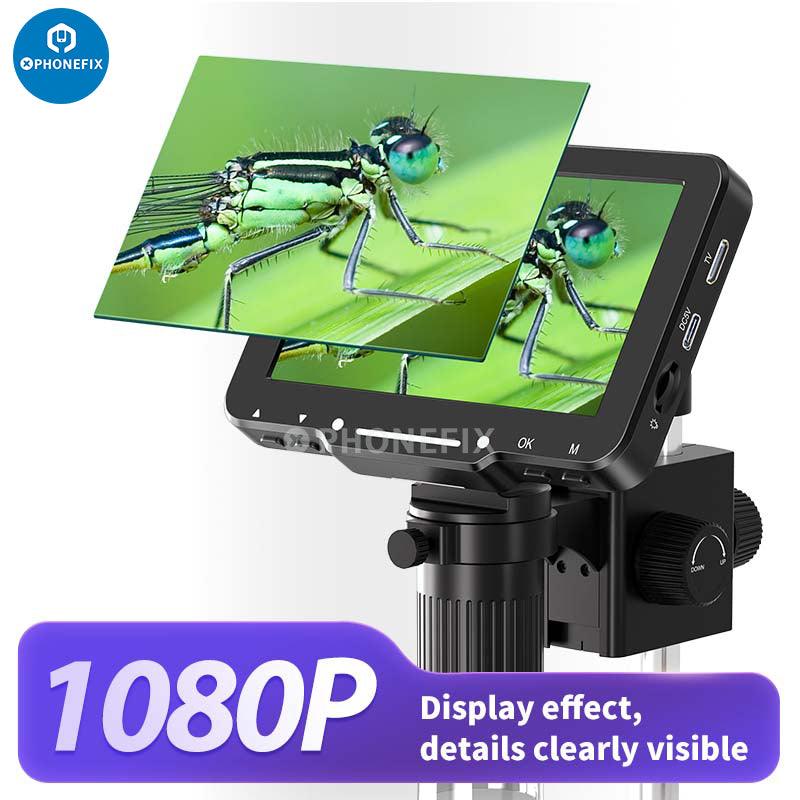 LP050 4.3Inch 1000X Digital Microscope 20MP Camera Video Recorder - CHINA PHONEFIX