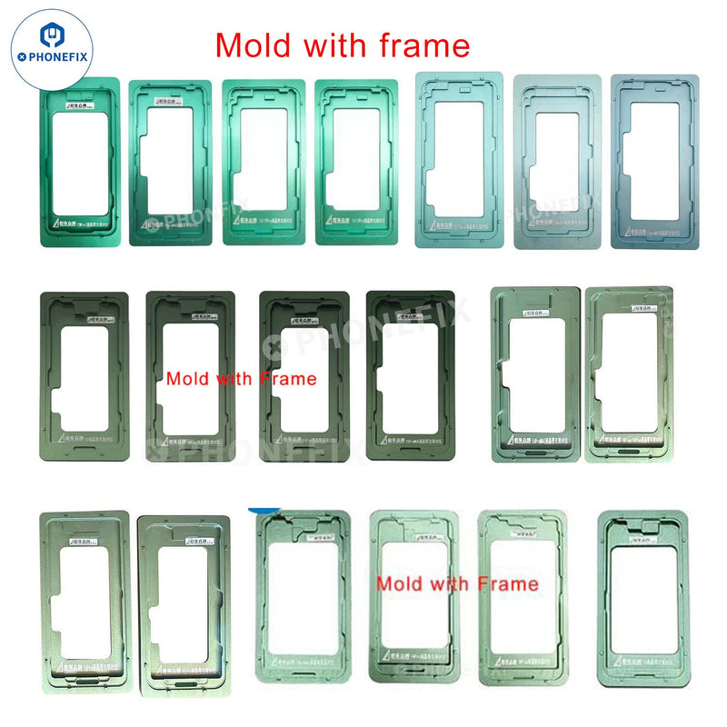 Alignment Mold With Bezel Frame For iPhone 11 12 13 14 15 16 Pro Max Screen