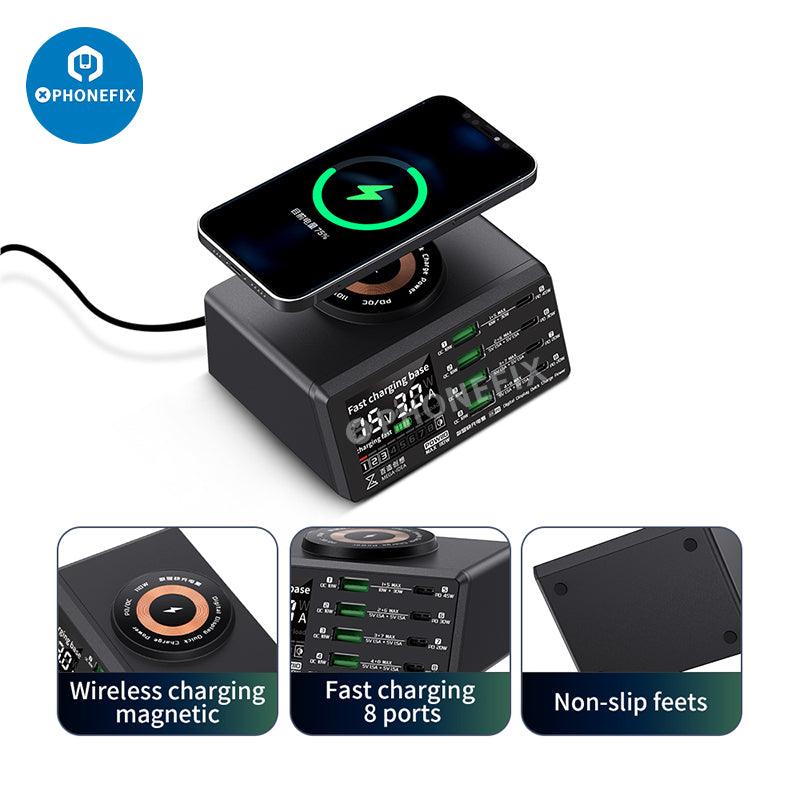 Multifunction Digits Display wireless Charging Desktop Power Supply - CHINA PHONEFIX