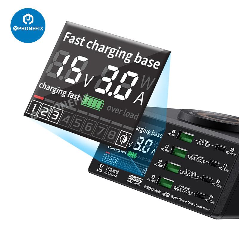 Multifunction Digits Display wireless Charging Desktop Power Supply - CHINA PHONEFIX