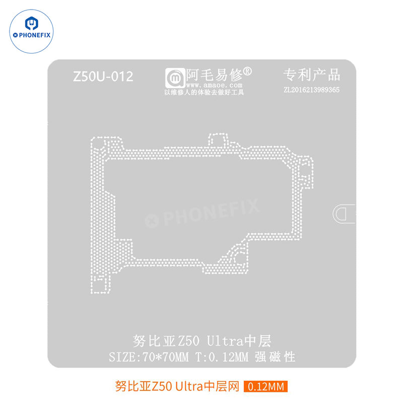 Amaoe Middle Layer Reballing Stencil For Huawei Xiaomi Android Phones