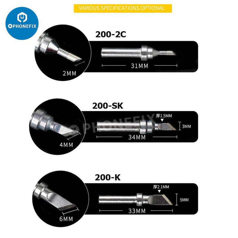 Original Soldering Iron Tip for Quick 203/H 204/H 3202 Welding Station - CHINA PHONEFIX