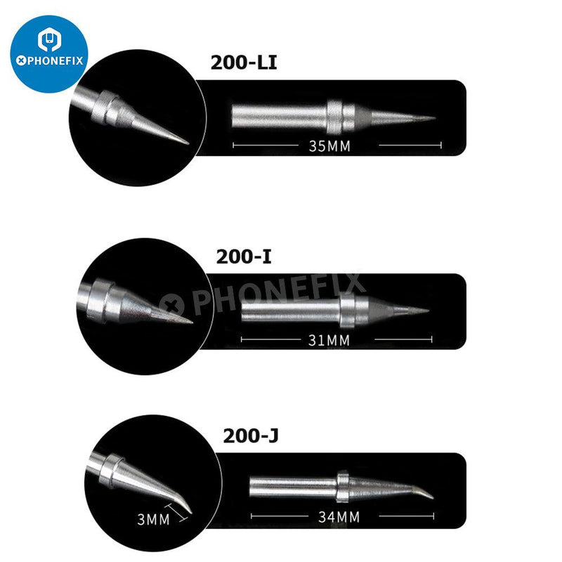 Original Soldering Iron Tip for Quick 203/H 204/H 3202 Welding Station - CHINA PHONEFIX