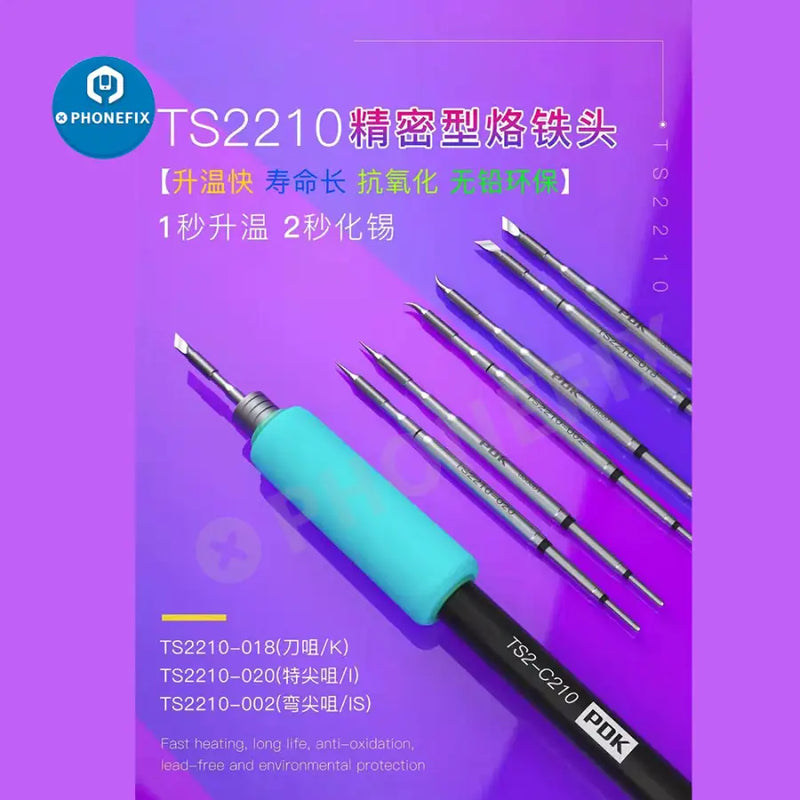 Original TS2210 Precision Soldering Iron Tip For C210 welding handle