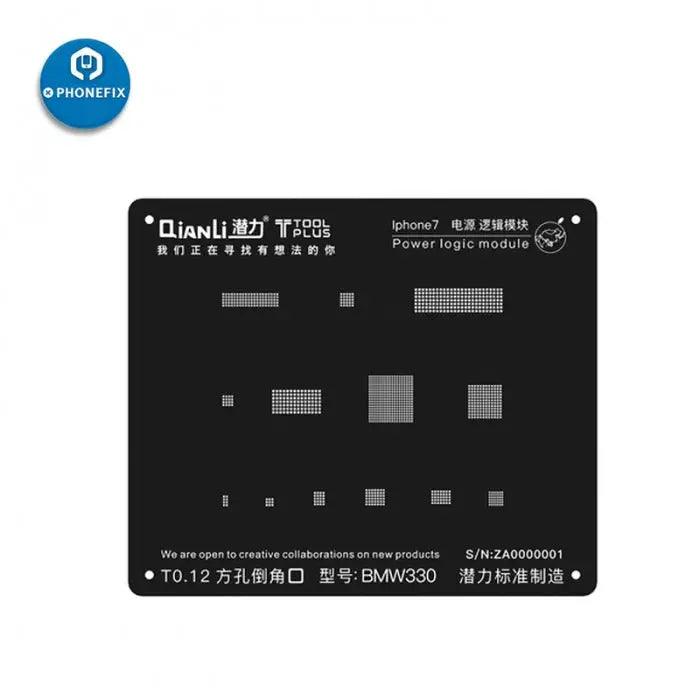 QianLi IBlack 3D CPU BGA Reballing Stencils For iPhone X 8 7 6S 6 5S - CHINA PHONEFIX