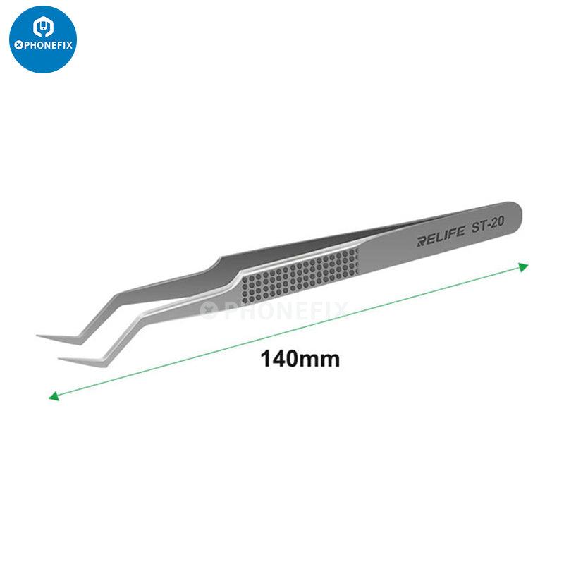 RELIFE RT Precision Ceramic Tweezers Titanium Alloy High Temperature  Resistant Tweezers - RT-11E Wholesale