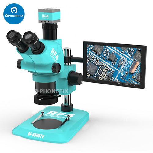 RF-6565 7050TV 4K HD Camera Monitor Trinocular Stereo Microscope - CHINA PHONEFIX