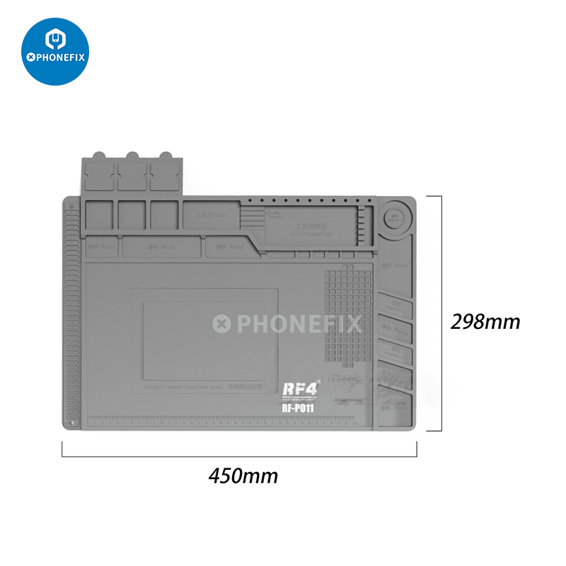 RF4 RF-PO2 Heat Resistant Silicone Maintenance Pad With Thermoplastic Work  Mat