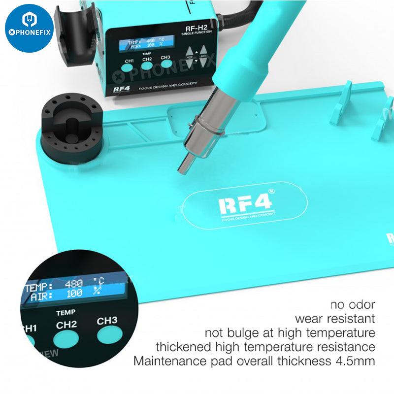 RF4 Heat Resistant Silicone Pad Aluminum Alloy Mat Microscope Base