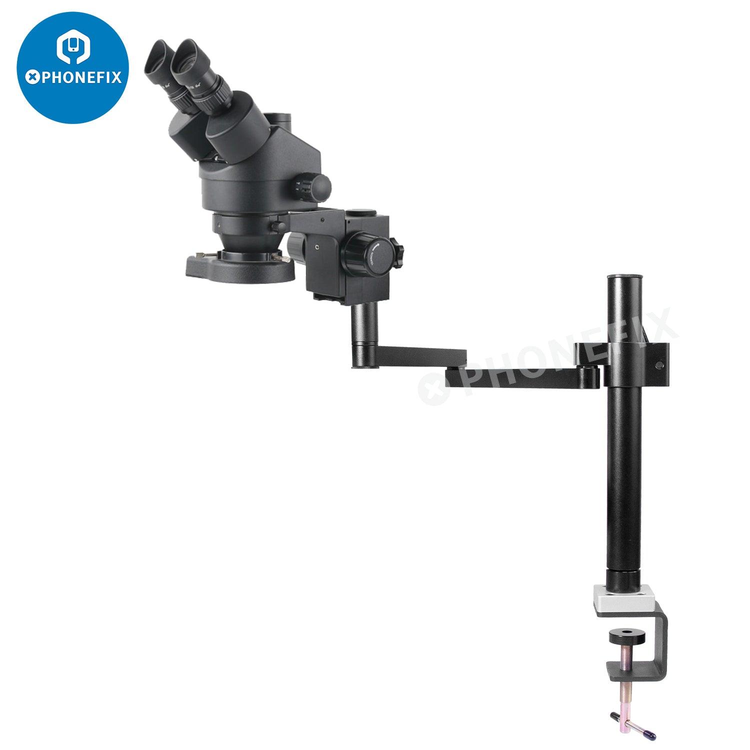 Rotatable Articulating Arm Microscope Arm Stand Bracket 50mm Holder