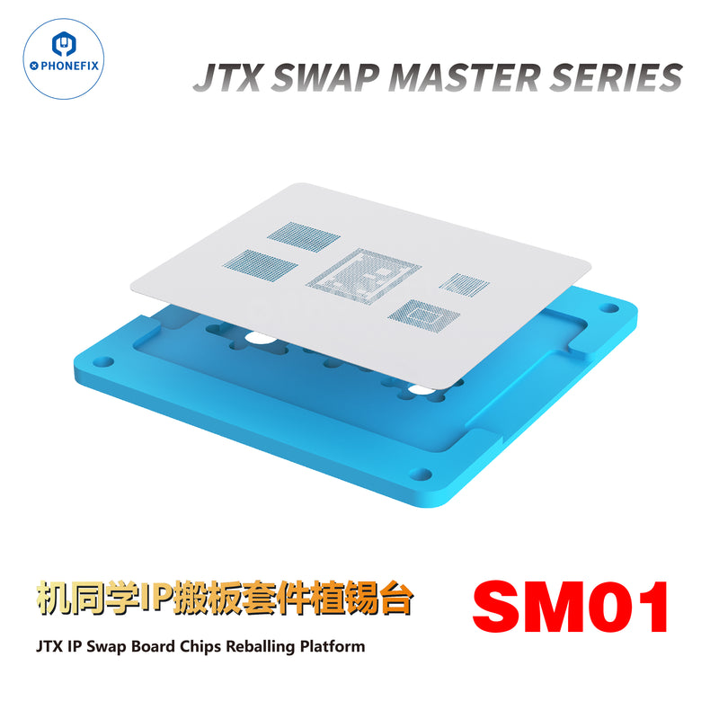 JTX Swap Board CPU Chip Reballing Platform for iPhone 8-16 Pro Max