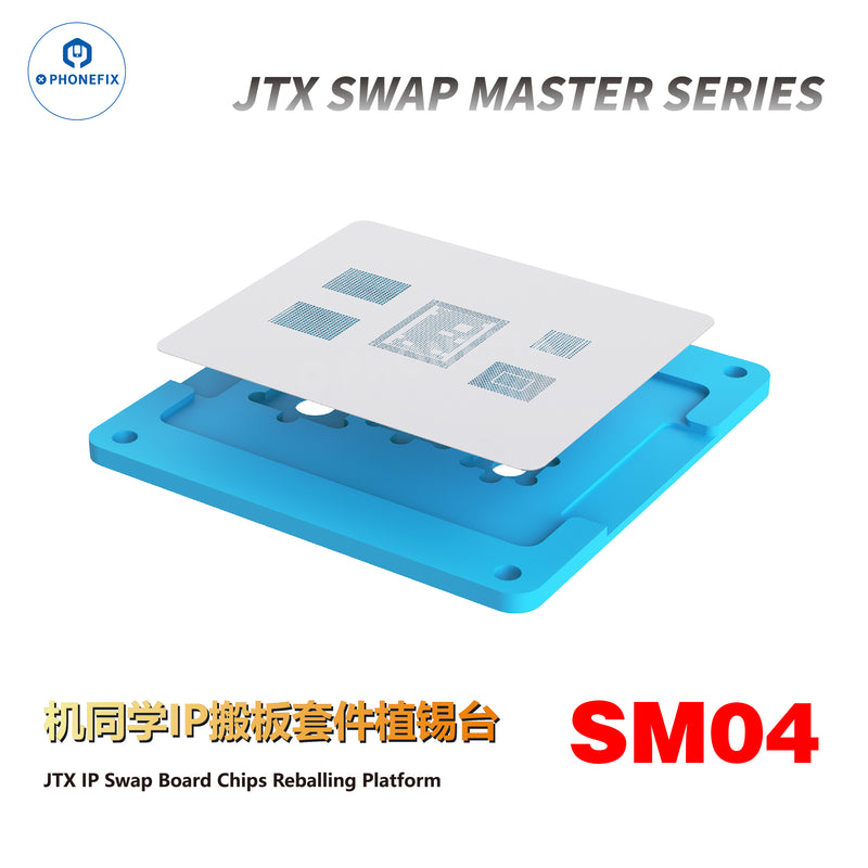 JTX Swap Board CPU Chip Reballing Platform for iPhone 8-16 Pro Max