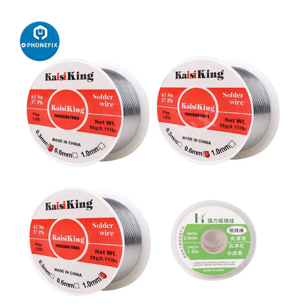 Tin Lead Rosin Core Solder Wire 0.3/0.6/1.0mm Electrical Soldering Wic