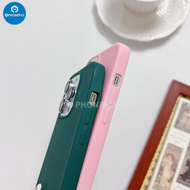 Compre Para Iphone 15 Pro Max Gradiente Color Case de Teléfono TPU Cubierta  de Teléfono Anti-drop - Rosa / Verde en China