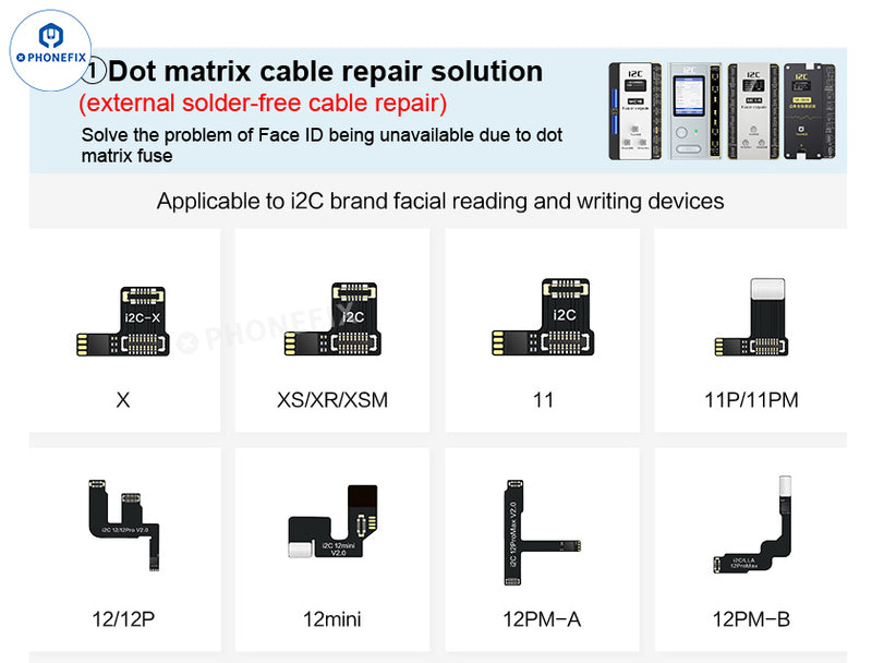 i2C MC15 Dot Matrix Repair Instrument for iPhone X-15PM Face ID