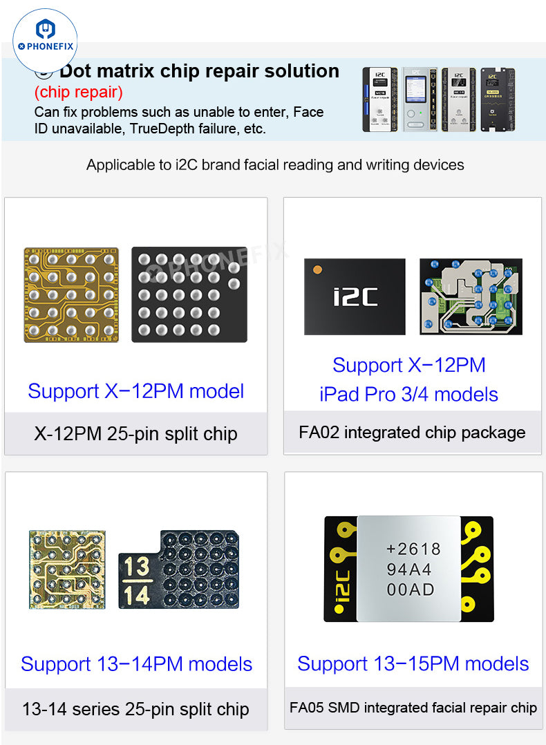 i2C MC15 Dot Matrix Repair Instrument for iPhone X-15PM Face ID