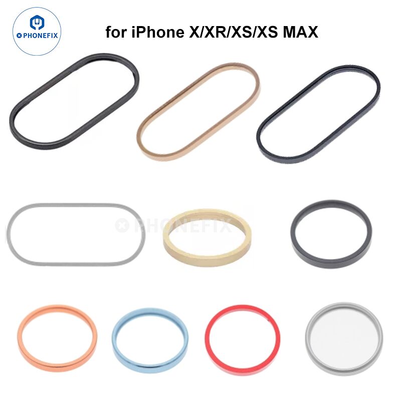 For iPhone X/11/12/13/14 Pro Max Back Camera Metal Ring Parts