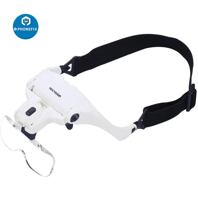 LIUZH Headband Magnifier with Light, Head Mount Magnifier Glasses